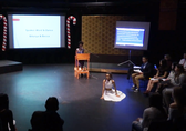Girls perform spoken word at Bellevue Youth Link’s “BellevUnity” event in 2017.